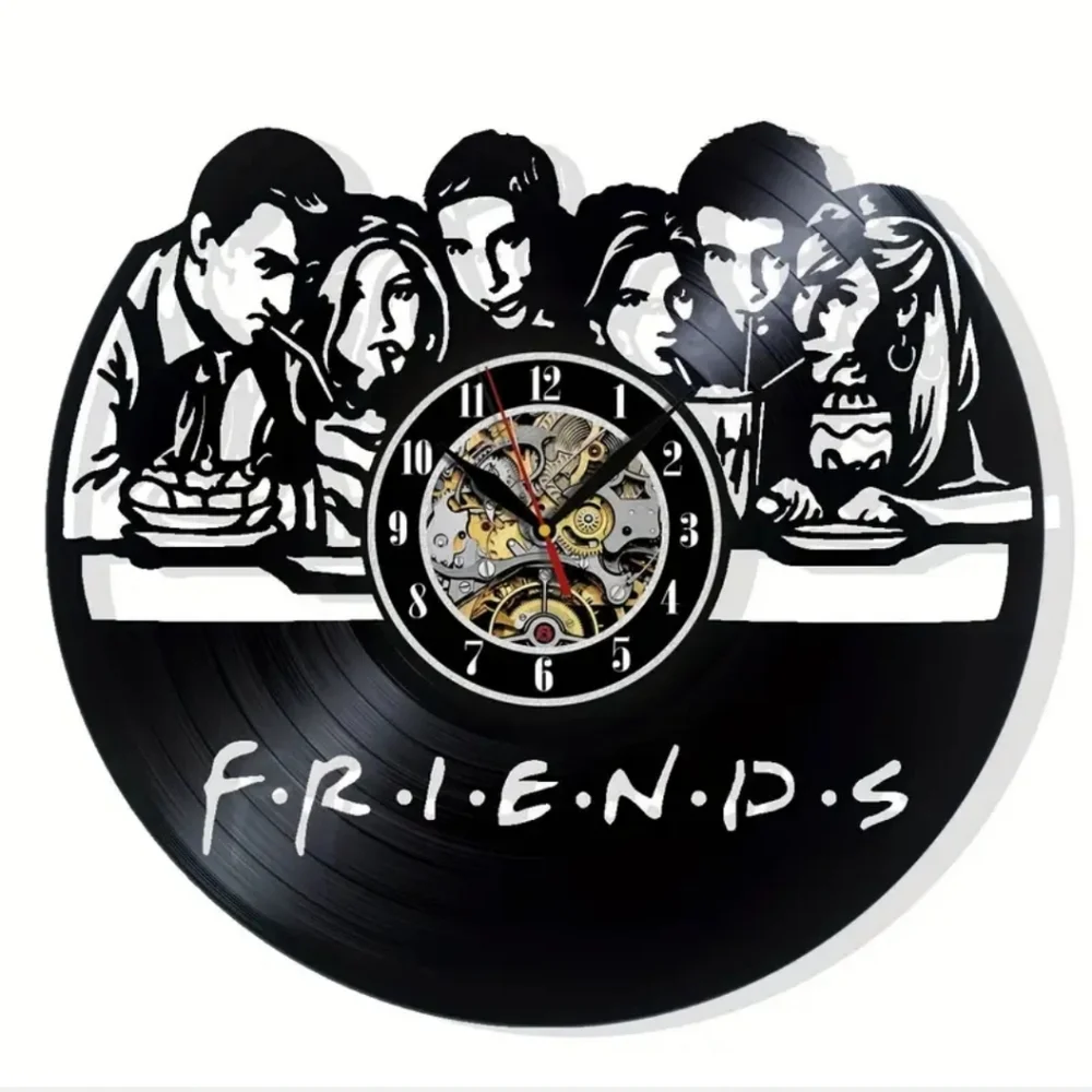 Friends tv show vinyl record wall clock 12